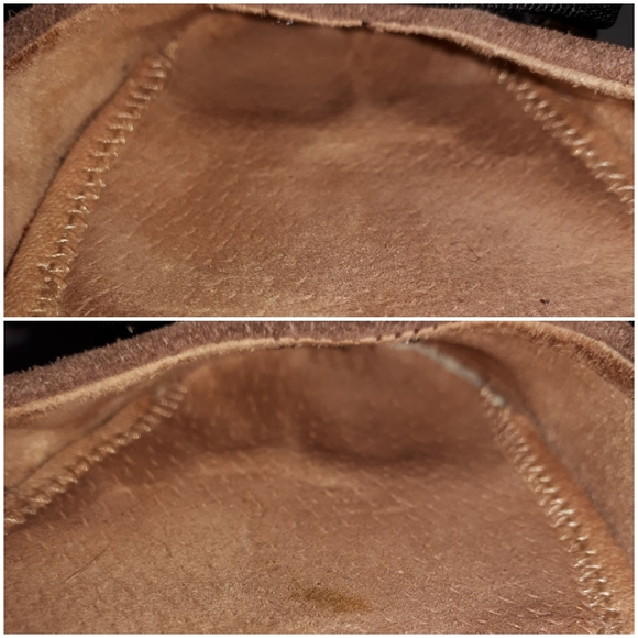 G.H. Bass & Co. Suede Flat Quilted Gold Tone Shoe - Picture 10 of 11